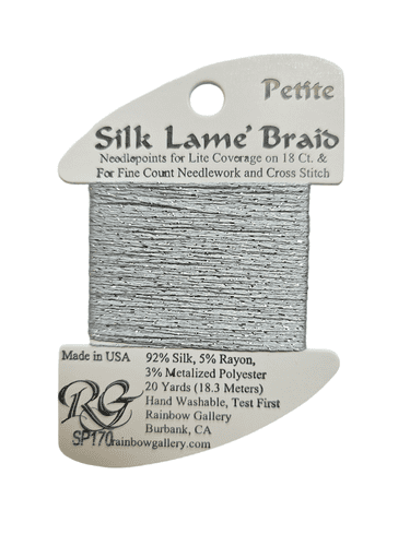 SP170 Blue Fog Petite Silk Lame Braid