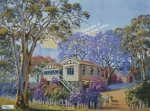 Spring Colours by Artecy printed cross stitch chart