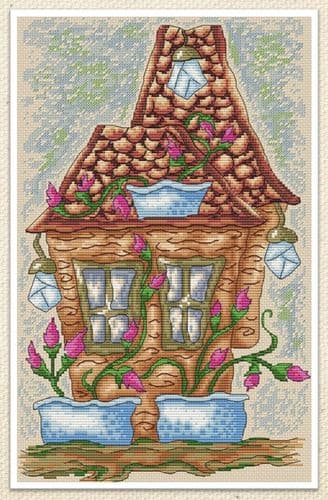 Spring Cottage cross stitch chart by Artmishka Cross Stitch