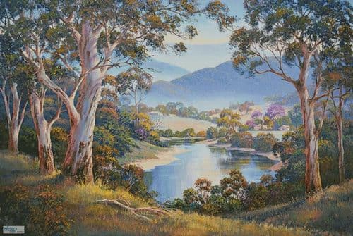 Spring Morning, Ovens Valley (Large) by Artecy printed cross stitch chart