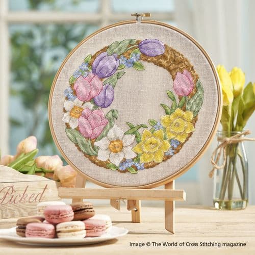 Spring Wreath in Full Bloom WOXS Issue 343 project pack