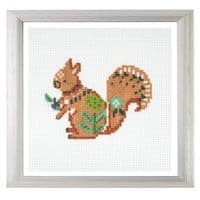 Squirrel cross stitch kit