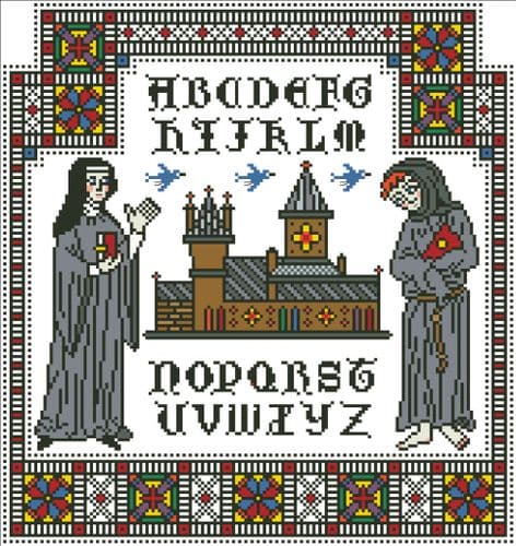 Stained Glass by Arelate Studio cross stitch chart