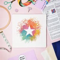 Star by Meloca Designs printed cross stitch chart