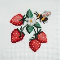 Strawberries cross stitch kit