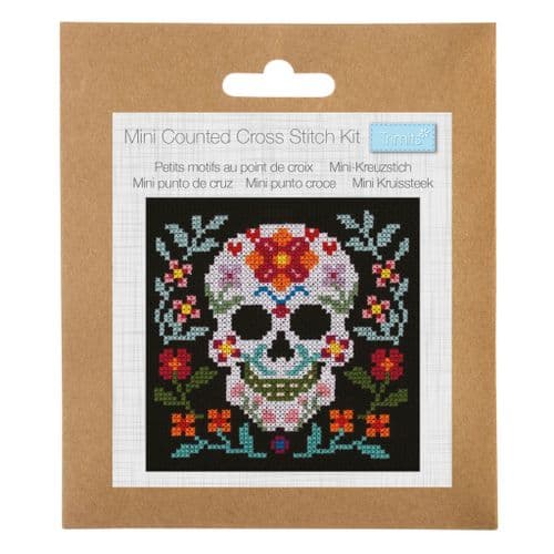 Sugar Skull Mini cross stitch kit