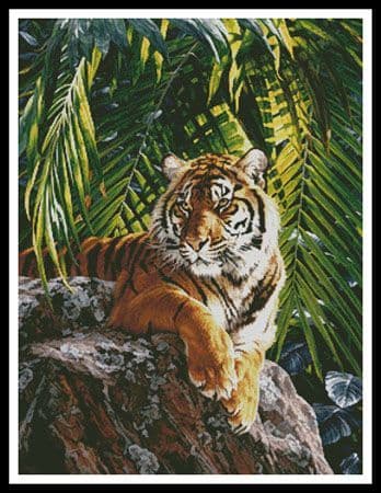 Sumatran Tigress by Artecy printed cross stitch chart