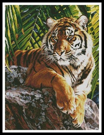Sumatran Tigress (Crop) by Artecy printed cross stitch chart