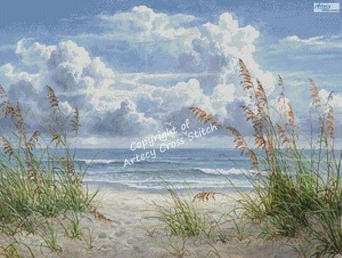 Summer Beach Breeze by Artecy printed cross stitch chart