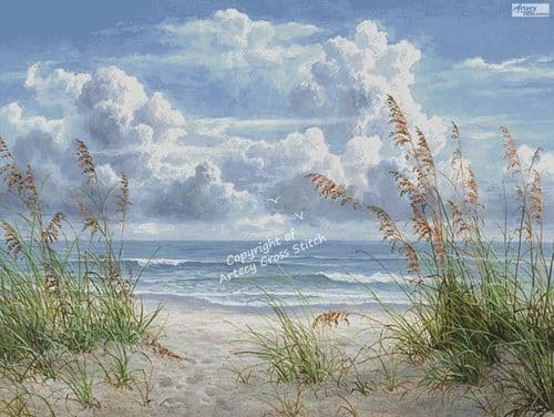 Summer Beach Breeze (Large) by Artecy printed cross stitch chart