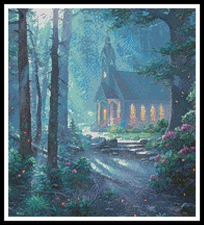 Summer Chapel (Crop) by Artecy printed cross stitch chart