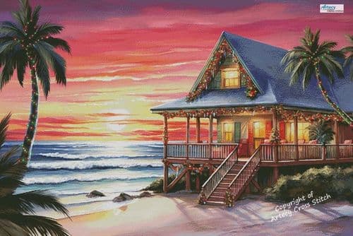 Summer Christmas (Large) by Artecy printed cross stitch chart