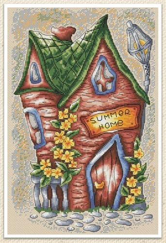 Summer Cottage cross stitch chart by Artmishka Cross Stitch