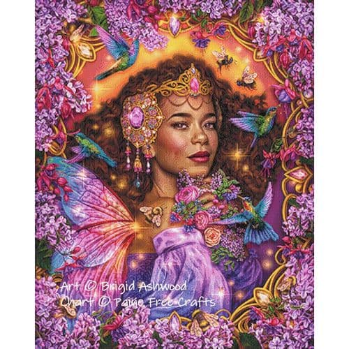Summer Fairy Queen by Paine Free Crafts printed cross stitch chart