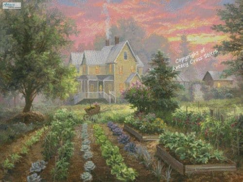 Summer Farm Garden by Artecy printed cross stitch chart