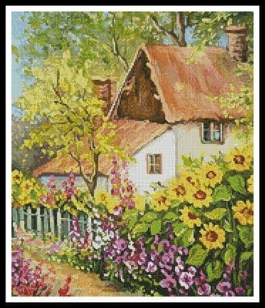 Summer Garden (Crop) by Artecy printed cross stitch chart