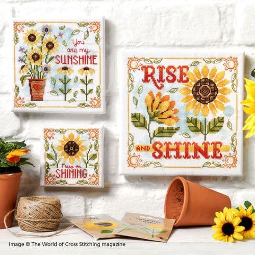 Sunflower Canvases WOXS Issue 348 project pack