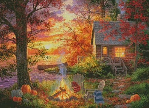 Sunset Serenity by Artecy printed cross stitch chart