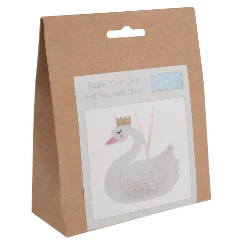 Swan with Crown Felt Decoration Kit