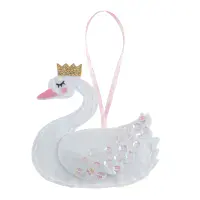 Swan with Crown Felt Decoration Kit