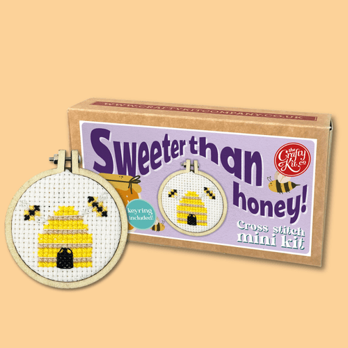 Sweeter Than Honey Matchbox Mini Cross Stitch Kit