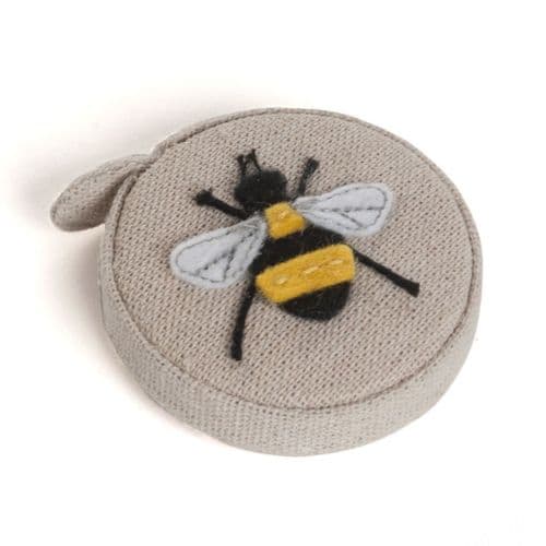 Tape Measure: Appliqué: Linen Bee