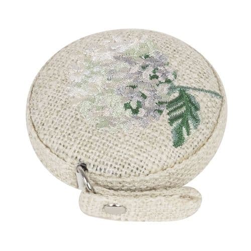 Tape Measure: Embroidered: Hydrangea