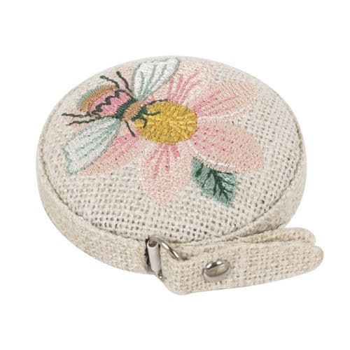 Tape Measure: Embroidered: Patchwork Bee