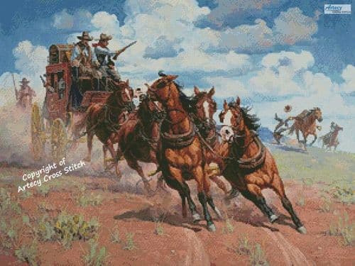 The Attempt on the Stage by Artecy printed cross stitch chart