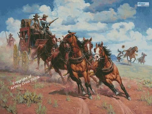 The Attempt on the Stage (Large) by Artecy printed cross stitch chart