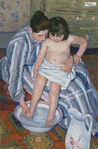 The Bath by Artecy printed cross stitch chart