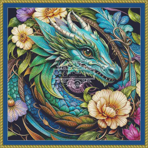 The Cross Stitch Studio Aquarius  printed cross stitch chart