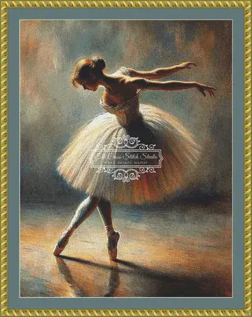 The Cross Stitch Studio Ballerina printed cross stitch chart