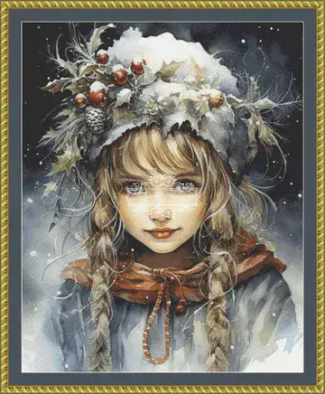 The Cross Stitch Studio Chirstmas Elf Marley printed cross stitch chart