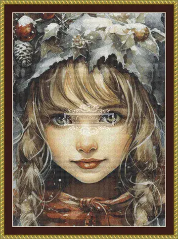 The Cross Stitch Studio Christmas Elf Marley Crop printed cross stitch chart
