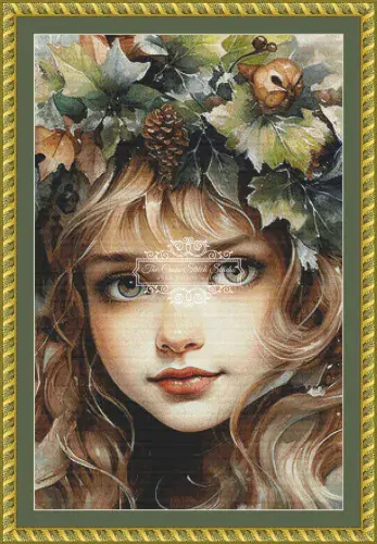 The Cross Stitch Studio Christmas Elf Willow Crop printed cross stitch chart