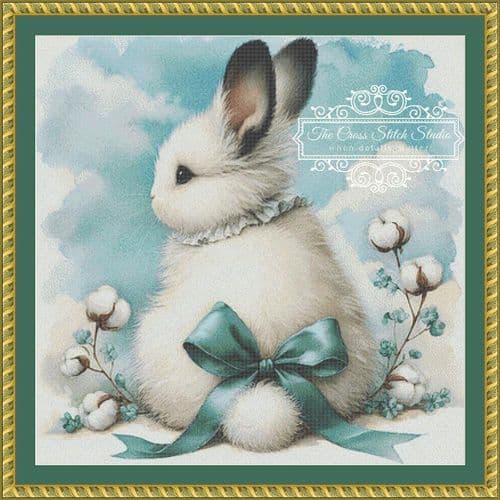 The Cross Stitch Studio Cottontail printed cross stitch chart