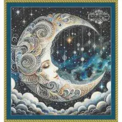 The Cross Stitch Studio Crescent Slumber printed cross stitch chart