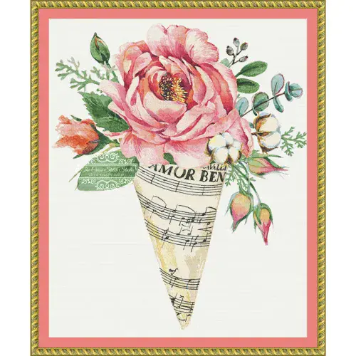 The Cross Stitch Studio Floral Treat  printed cross stitch chart