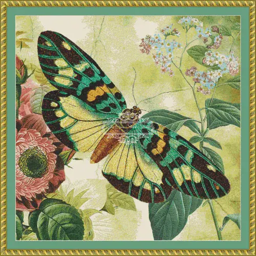 The Cross Stitch Studio Flutterby Collage 6 printed cross stitch chart