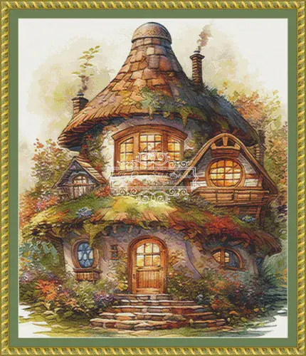The Cross Stitch Studio Gnome Home printed cross stitch chart