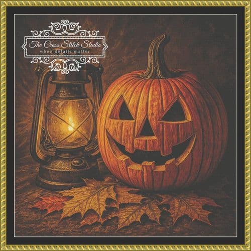 The Cross Stitch Studio Jock O Lantern  printed cross stitch chart