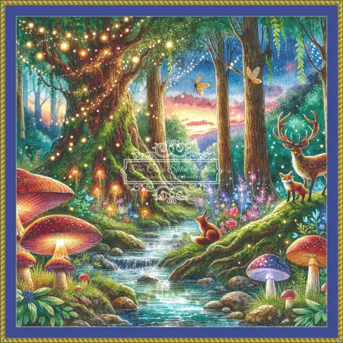The Cross Stitch Studio Mystical Forest printed cross stitch chart
