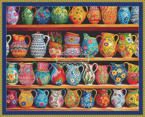 The Cross Stitch Studio Pretty As A Pitcher printed cross stitch chart