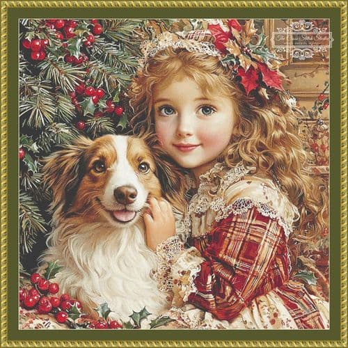 The Cross Stitch Studio Puppy Love printed cross stitch chart