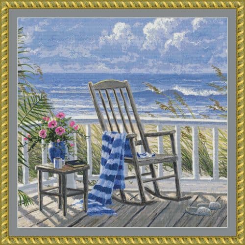 The Cross Stitch Studio Quiet Time Crop printed cross stitch chart