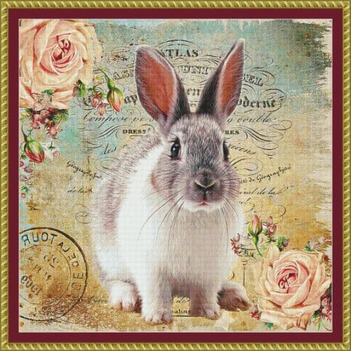 The Cross Stitch Studio Rosebun printed cross stitch chart