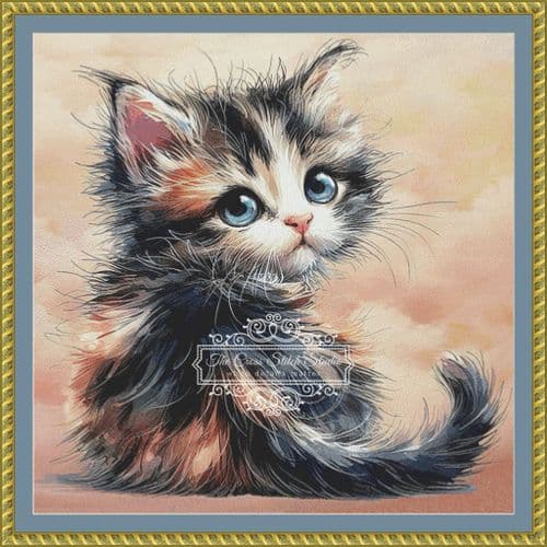 The Cross Stitch Studio Scruffy Muffin printed cross stitch chart
