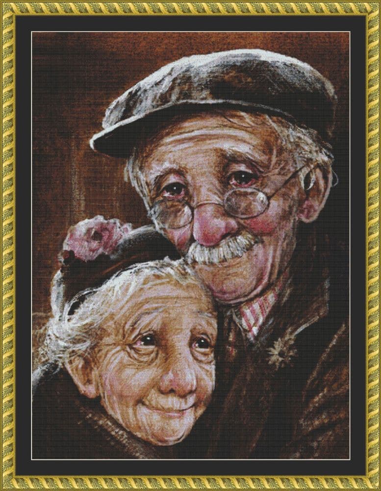 The Cross Stitch Studio Side by Side Crop printed cross stitch chart