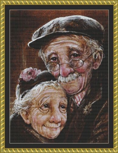 The Cross Stitch Studio Side by Side Crop printed cross stitch chart